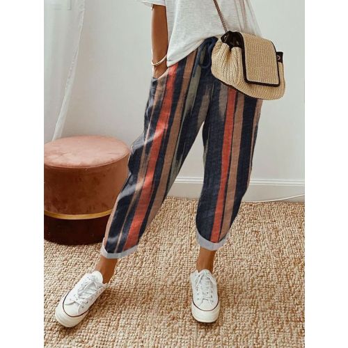 Casual Loose Striped Pants